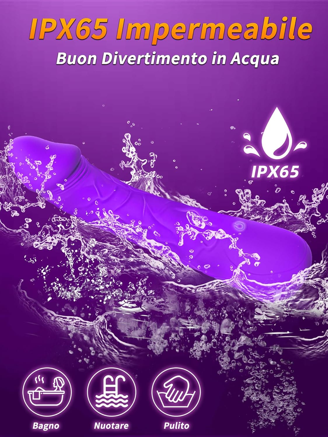 Silikon Anal Dildo lila – Bild 7