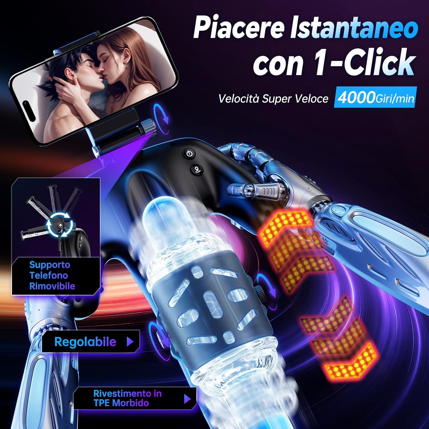 Mega-Masturbator 5 Modi & 5 Stimulationspunkten – Bild 3