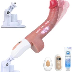 Dildo Vibrator mit Stoßfunktion – Sexmaschine mit 9×9×9 Modi & Saugnapf —  SchwanzShop.de