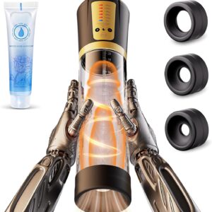 Elektrische Penispumpe mit Masturbator – 5 Saugmodi, USB Sexspielzeug für Männer