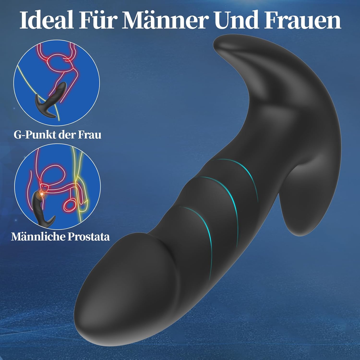Analplug Set 3-teilig aus Silikon für Anfänger & Profis