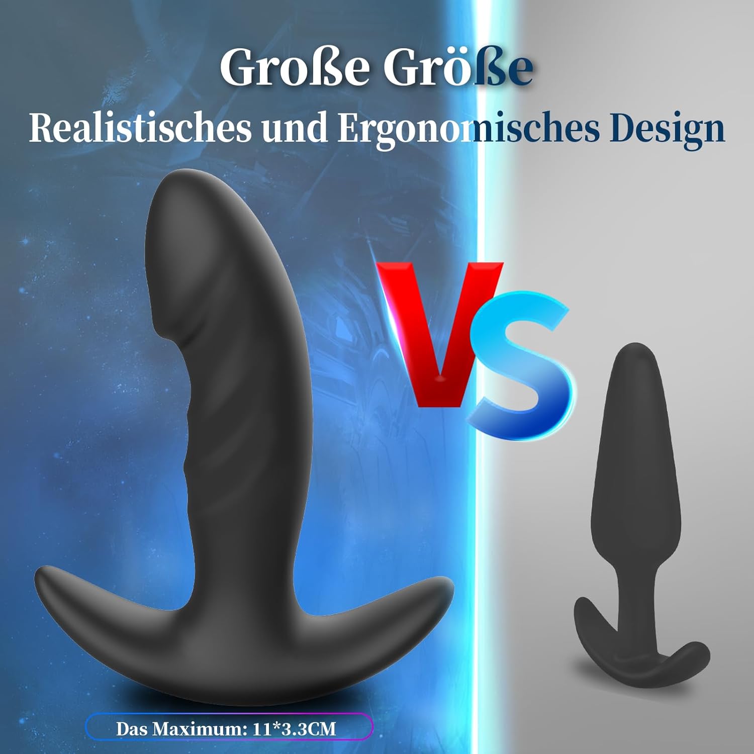 Analplug Set 3-teilig aus Silikon für Anfänger & Profis