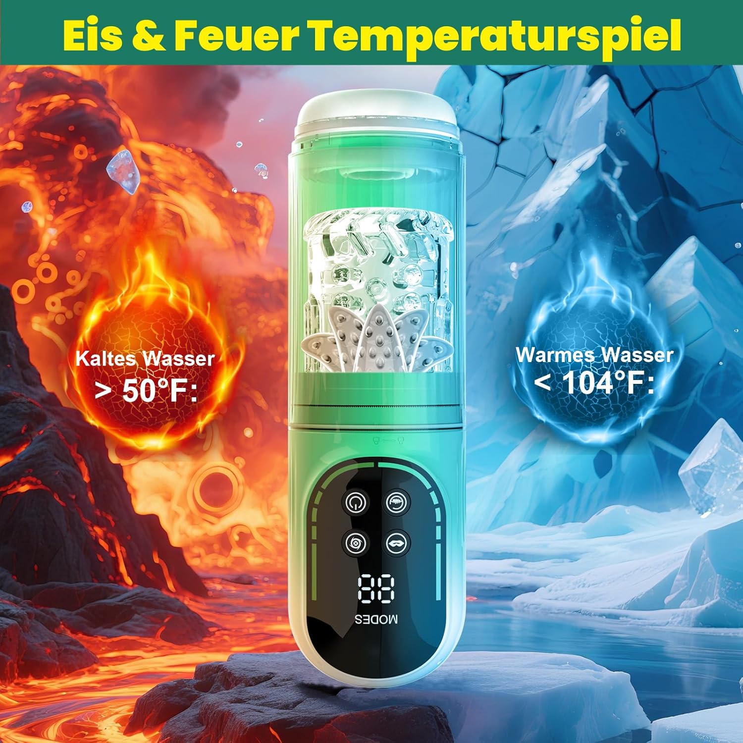 Elektrischer Masturbator – 12-in-1 Sextoy mit Saugfunktion & Harness – Bild 6