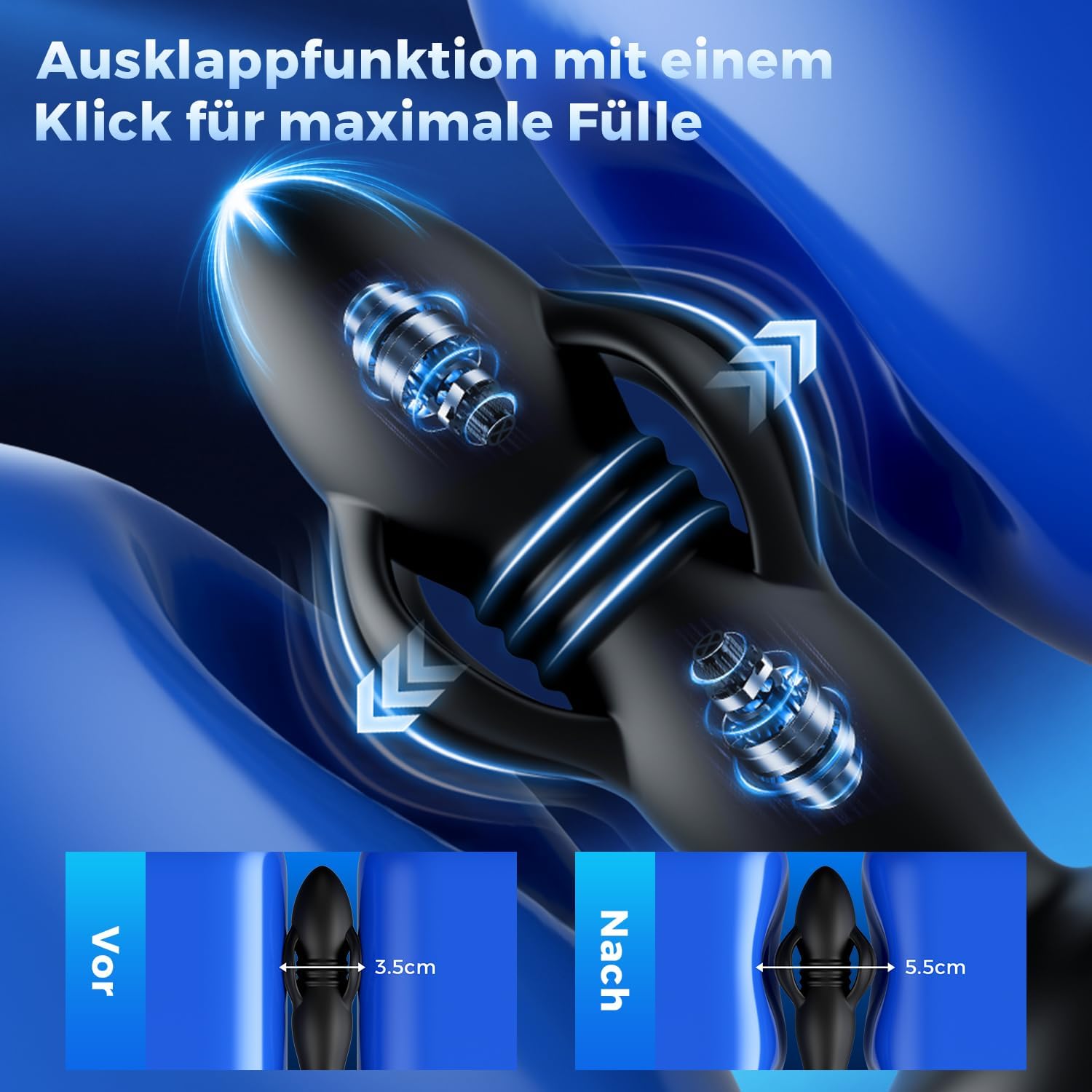 3-in-1 Prostata-Vibrator für Männer mit App, Stoß- und Expansionsfunktion – Bild 5