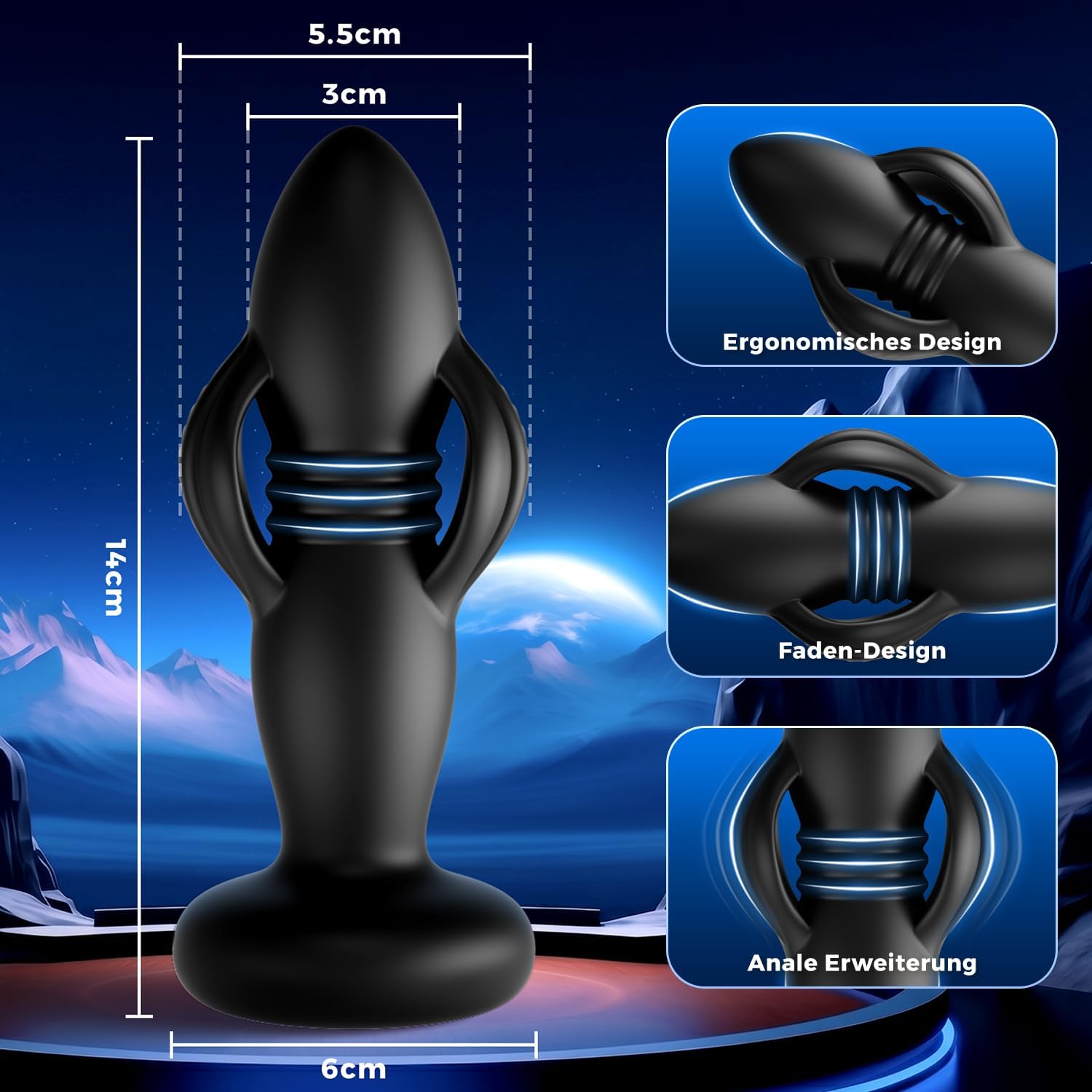 3-in-1 Prostata-Vibrator für Männer mit App, Stoß- und Expansionsfunktion – Bild 3