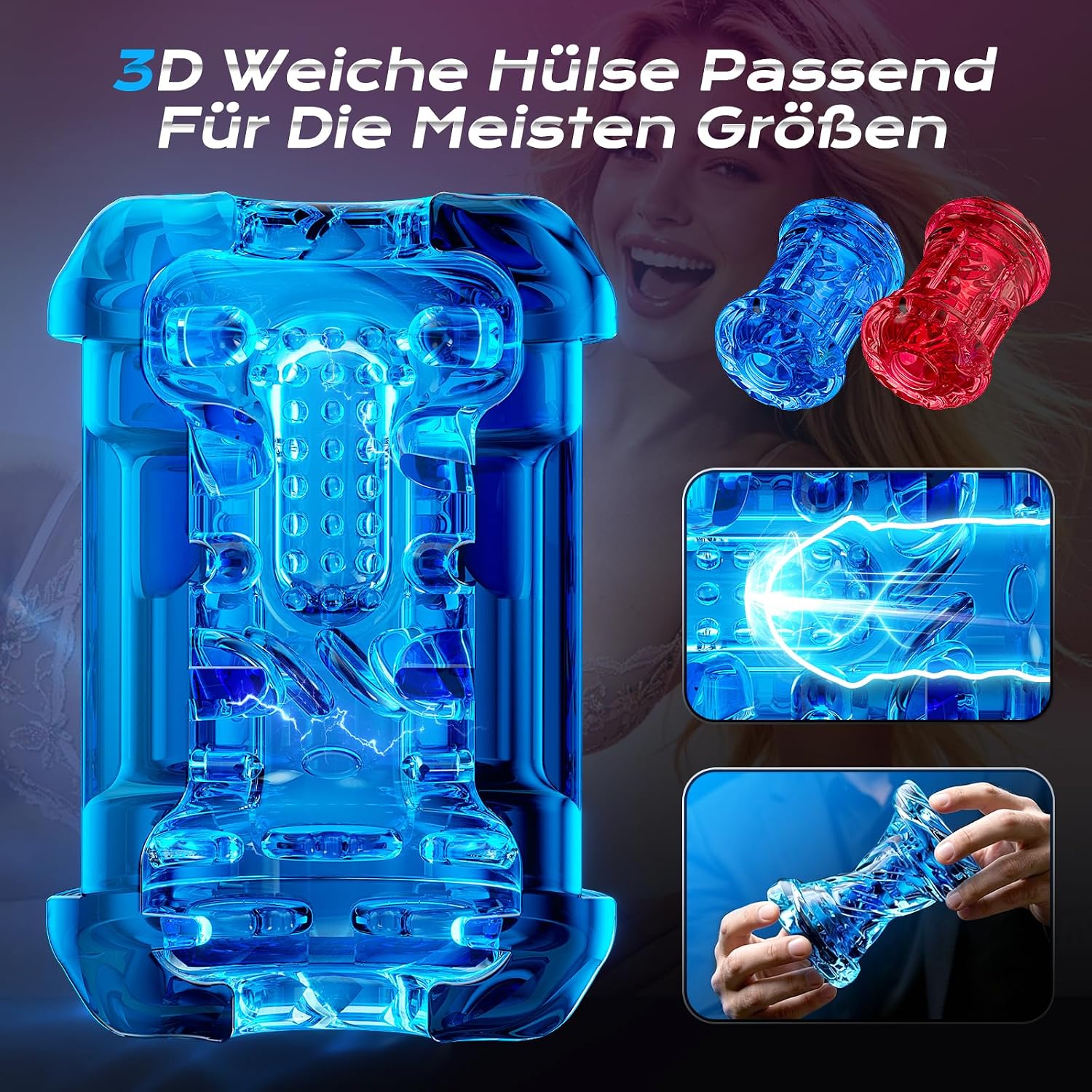 Elektrischer Masturbator für Männer | 10 cm Schub & Rotation – Bild 4