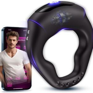 SENSIVO vibrierender Penisring mit App-Steuerung – 10 Vibrationsmodi, Silikon und USB-Ladung