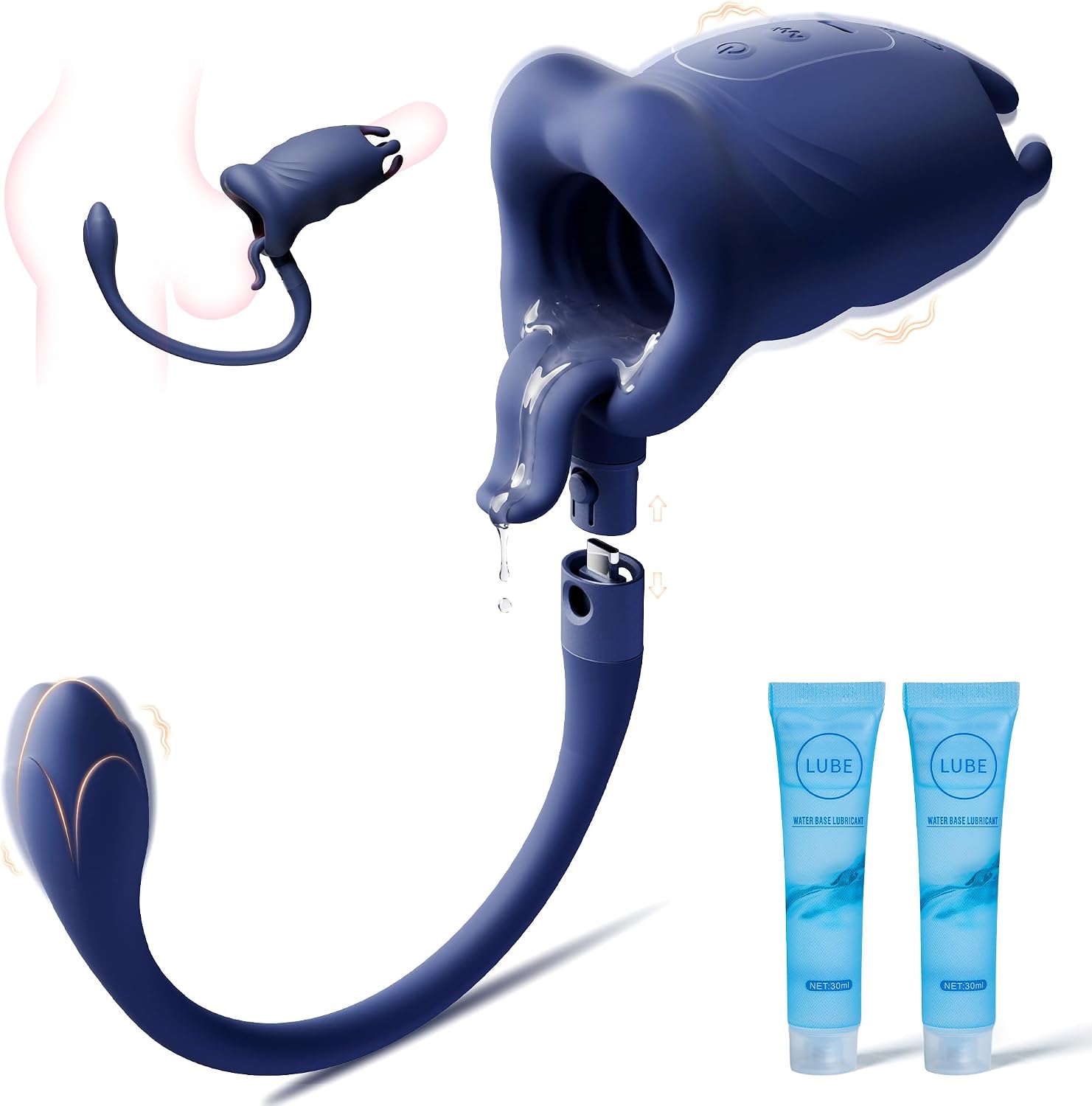 Masturbator mit Analplug – 2-in-1 Vibrator für Männer
