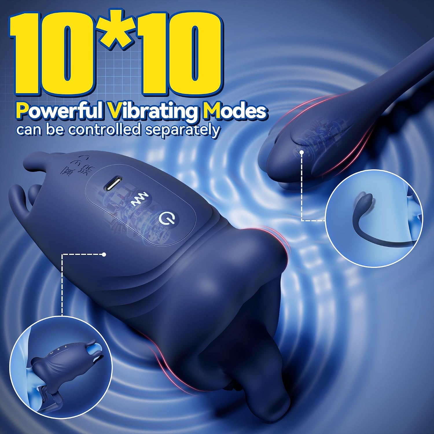 Masturbator mit Analplug – 2-in-1 Vibrator für Männer – Bild 3