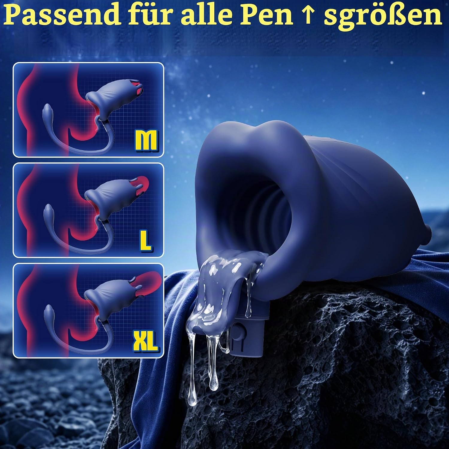 Masturbator mit Analplug – 2-in-1 Vibrator für Männer – Bild 6