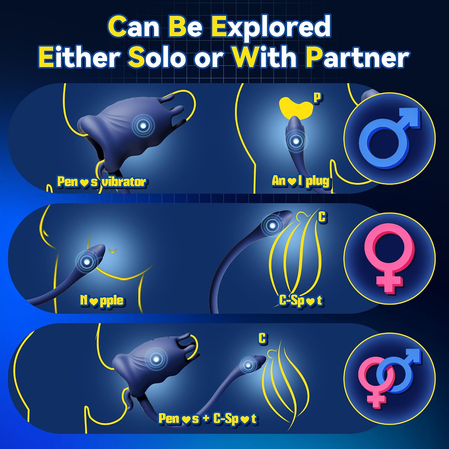 Masturbator mit Analplug – 2-in-1 Vibrator für Männer – Bild 8