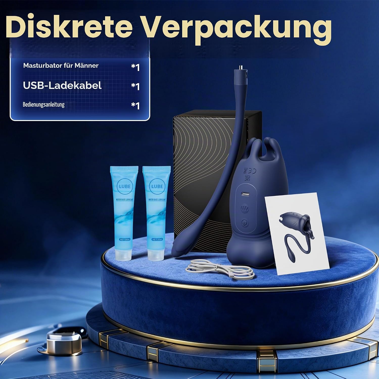 Masturbator mit Analplug – 2-in-1 Vibrator für Männer – Bild 9